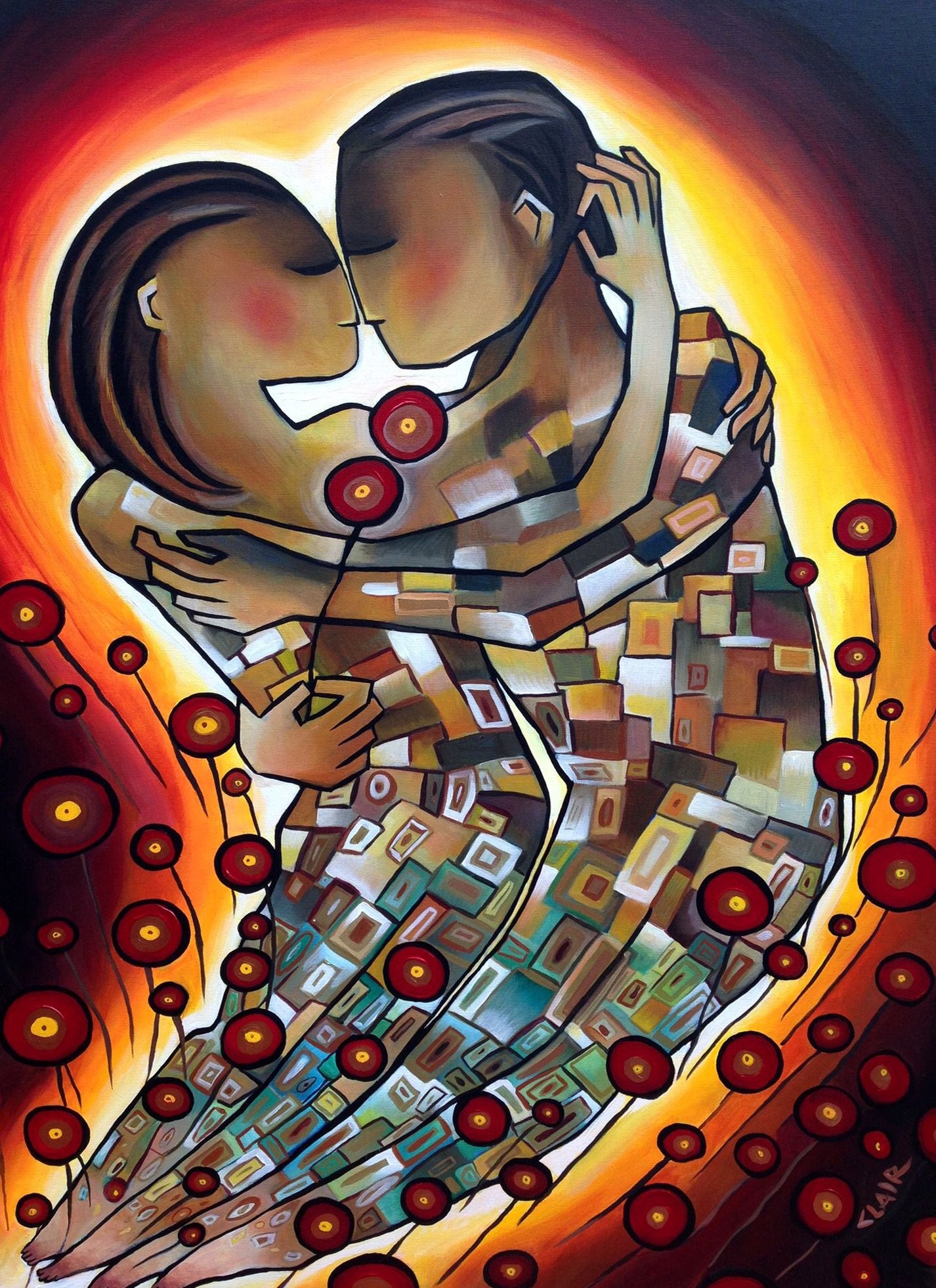 Stephanie Clair - Soulmates II 40 x 30